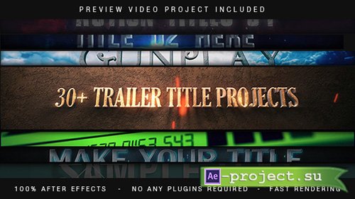 Videohive: Trailer Titles Pack - Project for After Effects 