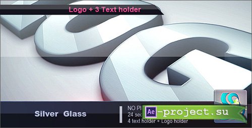 Videohive: Silver Glass Logo - Project for After Effects 