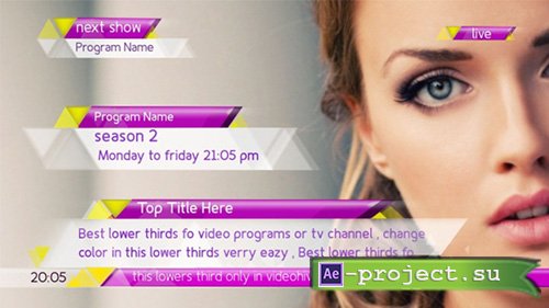 Videohive: New Lower Thirds Package - Project for After Effects 