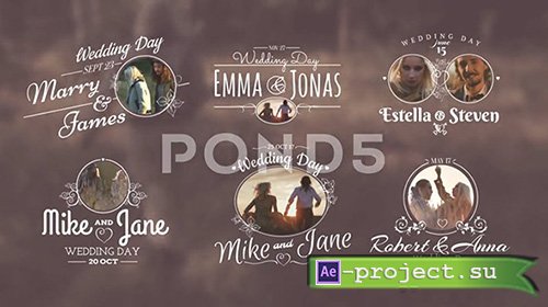 Pond5: Wedding Titles - Project for After Effects 