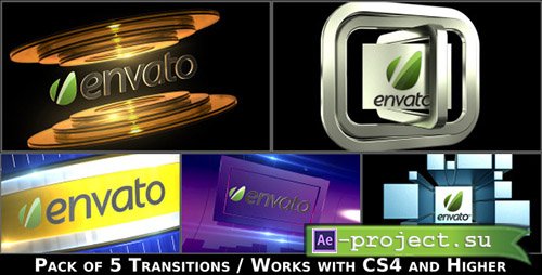 Videohive: Broadcast Logo Transition Pack V2 - Project for After Effects 