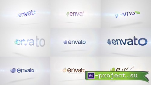 Videohive: Quick Logo Sting Pack 10: Clean Rotation - Project for After Effects