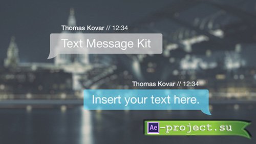 Videohive: Text Message Kit - Project for After Effects 