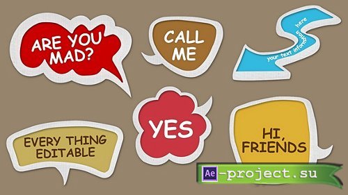 Pond5: Speech Bubbles - Project for After Effects 