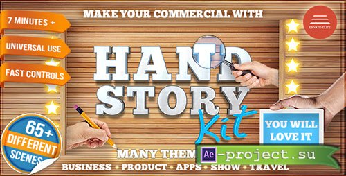 Videohive: Hand Story Kit - Professional Explainer Builder | Cool Product and Services Commercial - Project for After Effects 