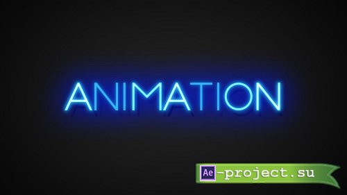 Neon Text Effects Toolkit - 3D Animated Color Glow Text Titles Effect Intro - After Effects Template
