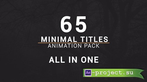 Videohive: Minimal Titles Pack - Project for After Effects 