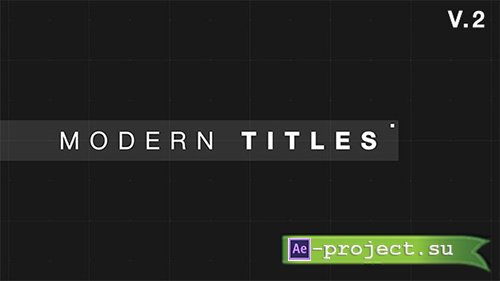 Videohive: 9 Modern Glitch Titles - Project for After Effects 