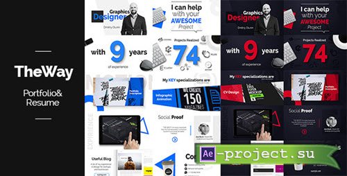 Videohive: TheWay - Portfolio & Resume - Project for After Effects 