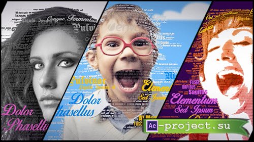 Videohive: 3D Typography Portrait Tool - Project for After Effects 