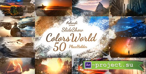 Videohive: Colors World Ink Slideshow - Project for After Effects 