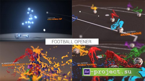 Videohive: Colourful Football Opener - Project for After Effects 