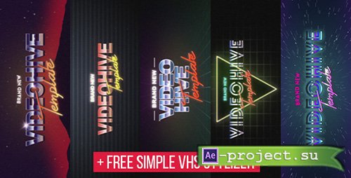 Videohive: 5 VHS Title Opener Pack - Project for After Effects 
