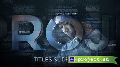 Videohive: Titles Slideshow - Project for After Effects