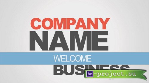 Company Intro - Project for After Effects