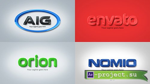 Videohive: Strong & Clean Corporate 3D Embossed Logo - Project for After Effects 