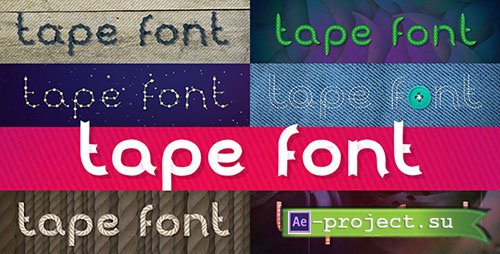 Videohive: Tunable Tape Font - Project for After Effects