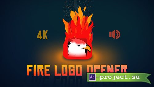 Videohive: Fire Logo Opener - Project for After Effects