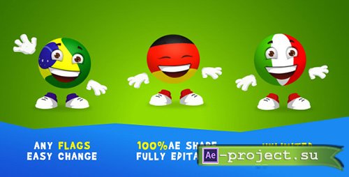 Videohive: Soccer-ball Character - Project for After Effects 