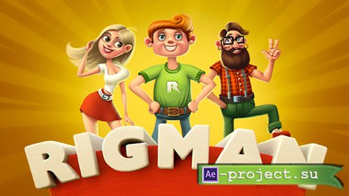 Videohive: Rigman - Complete Rigged Character Toolkit - Project for After Effects 