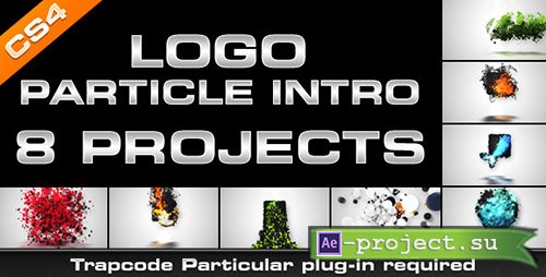 Videohive: Logo Particle Intro (8in1) - Project for After Effects 