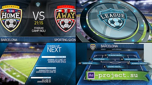 Videohive: Broadcast Sports Graphics Package - Project for After Effects 