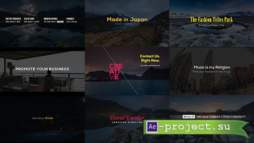 Videohive: Creative Designer Titles - Project for After Effects 