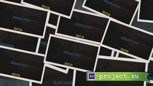 Scattered Polaroids - Project for After Effects