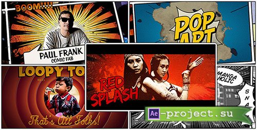 Videohive: Freeze Frames: Comic Pack - Project for After Effects 