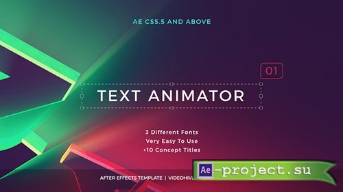Videohive: Text Animator 01: Creative Modern Titles - Project for After Effects
