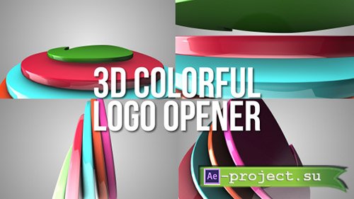 Videohive: 3D Colorful Logo Opener - Project for After Effects 