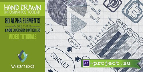 Videohive: Hand Drawn Infographics Toolkit - Project for After Effects 