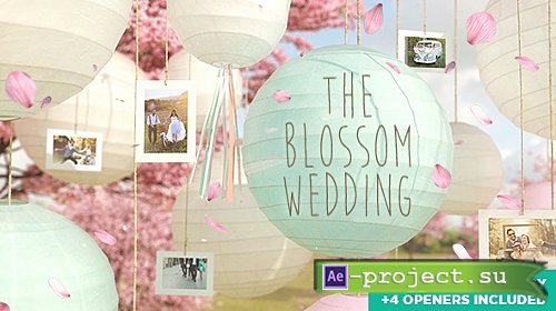 Videohive: The Blossom Wedding - Photo Gallery Slideshow - Project for After Effects 