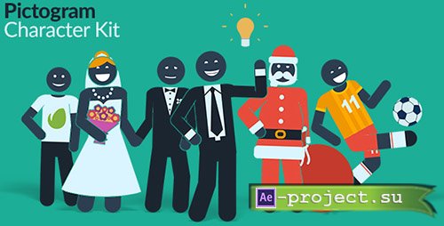 Videohive: Pictogram Character Kit - Project for After Effects 