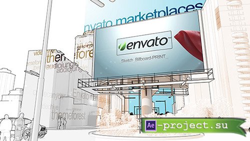 Videohive: Sketch Billboard - Project for After Effects