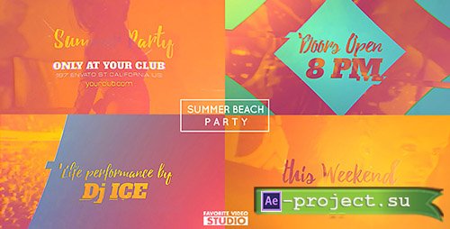 Videohive: Summer Beach Party 2016 - Project for After Effects 