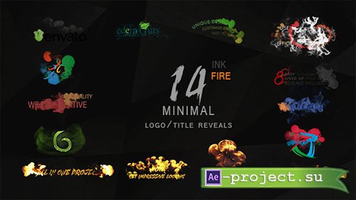 Videohive: Minimal Ink&fire Logo/Title Reveals Package - Project for After Effects 