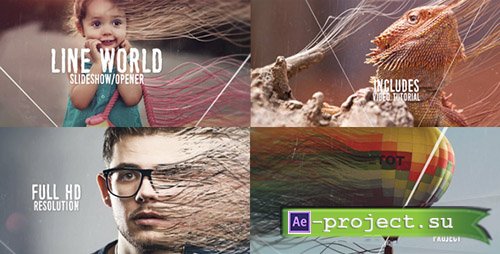 Videohive: Line World Slideshow - Project for After Effects 