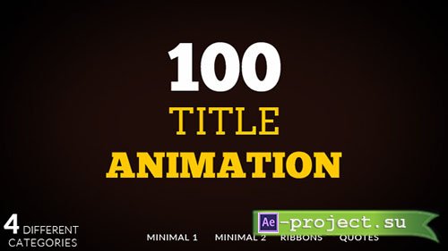 Videohive: 100 Title animation - Project for After Effects
