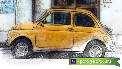 Videohive: Sketch & Watercolor Art - Project for After Effects 