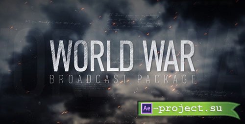 Videohive: World War Broadcast Package - Project for After Effects 