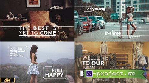 Videohive: Minimal Big Titles Slides - Project for After Effects 