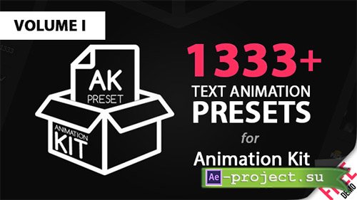 Videohive: Text Preset Volume I for Animation Kit - After Effects Presets 
