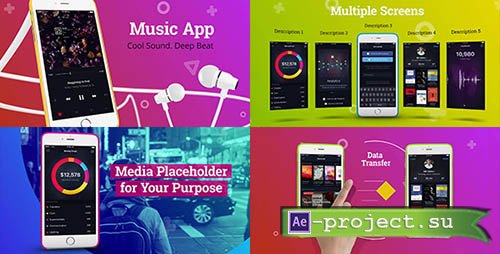 Videohive: Colorful App Promo - Project for After Effects