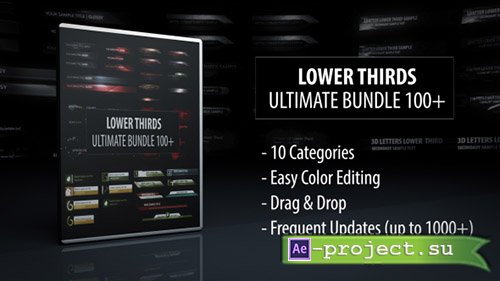 Videohive: Lower Thirds - Ultimate Bundle 100+ - Project for After Effects 