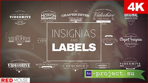 Videohive: Insignias And Labels Pack - Project for After Effects 