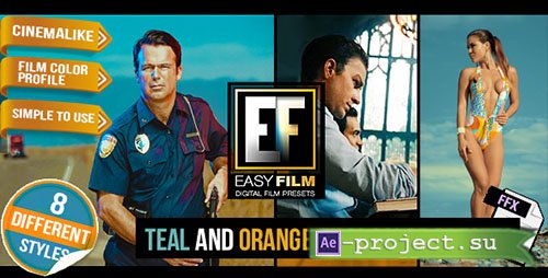 Videohive: Easy Film - Professional Footage Color Presets - After Effects Presets 