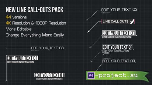 Videohive: Line Call-Outs Pack - Project for After Effects