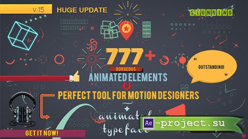 Videohive: Shape Elements Version 16 - Project for After Effects 