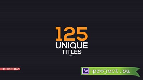 Videohive: The Titles - Project for After Effects 